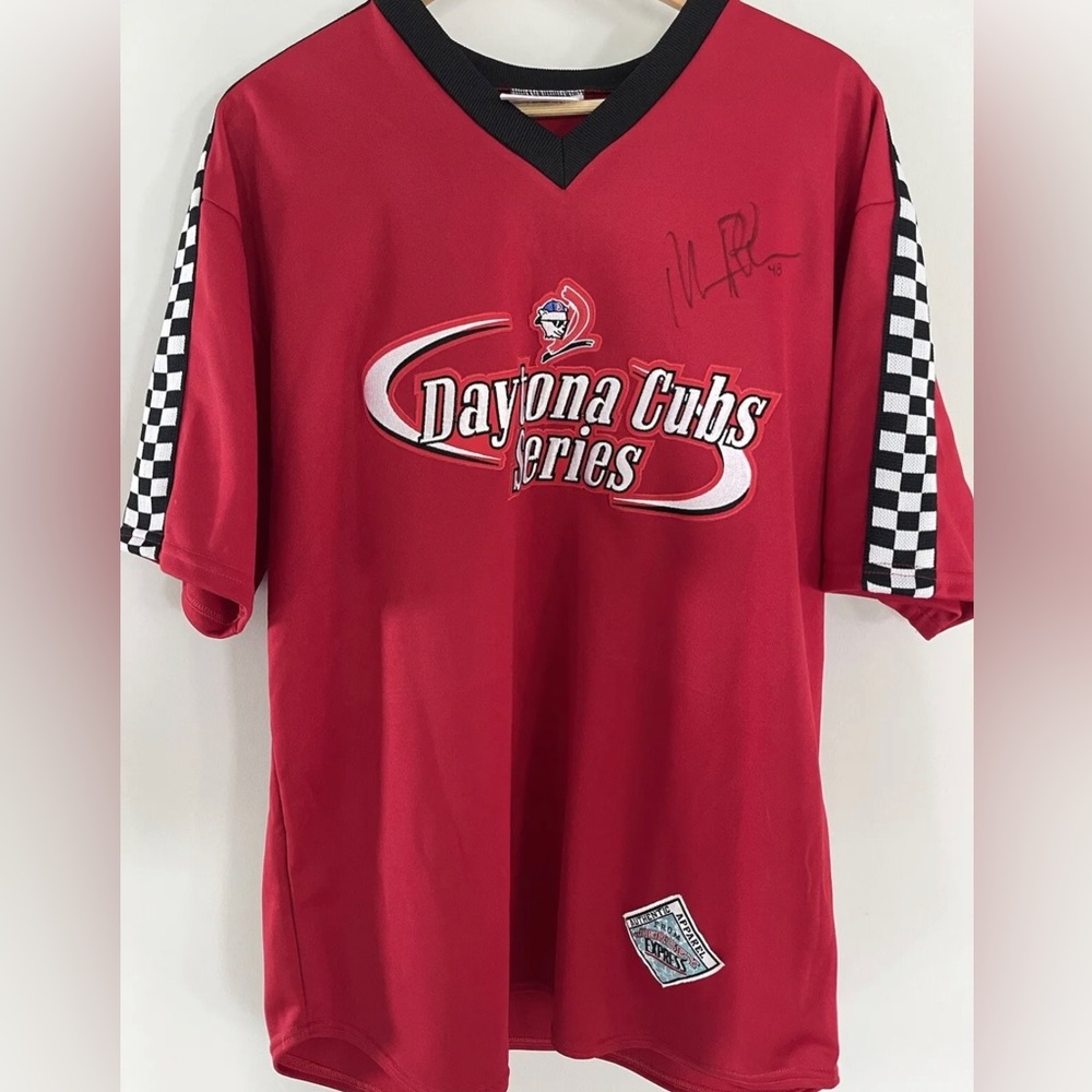 Daytona Cubs Game Worn & Signed Baseball  Jersey #48. Daytona 500 Jimmie Johnson